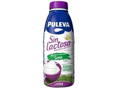 Leche semidesnatada Puleva sin lactosa botella 1 l.