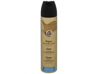 Laca fijación fuerte de larga duración Soft Carrefour 75 ml.