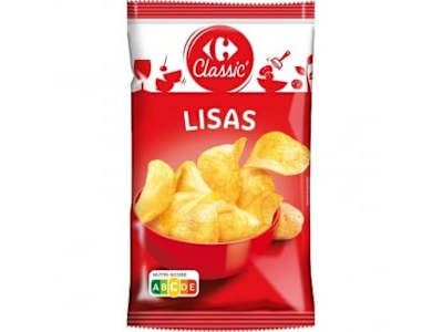 Patatas fritas lisas Classic Carrefour 350 g.