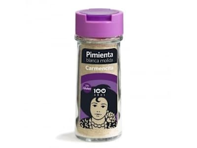 Pimienta blanca molida Carmencita sin gluten 50 g.