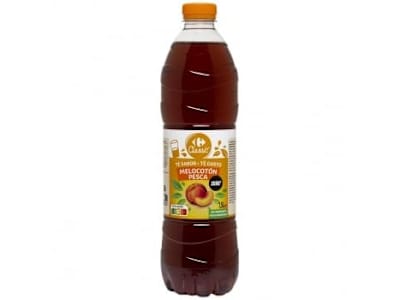 Té sabor melocotón zero Carrefour Classic´ botella 1,5 l.