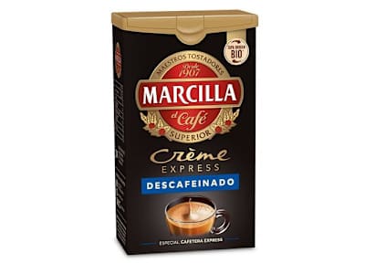 CAFÉ MOLIDO MARCILLA CRÈME EXPRESS DESCAFEINADO  250 G