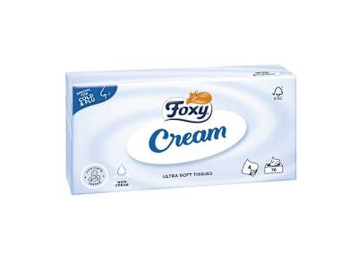 PAÑUELOS FOXY CREAM 75 UNIDADES