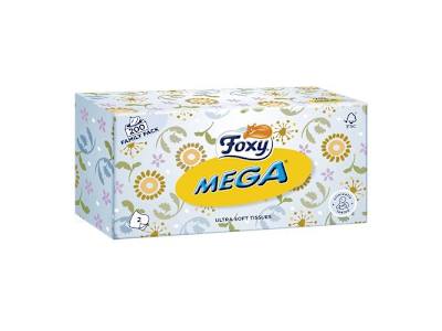 PAÑUELOS FOXY FACIALES MEGA 200 UNIDADES