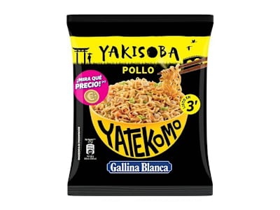 YATEKOMO YAKISOBA GALLINA BLANCA POLLO SOBRE 1 UNIDAD