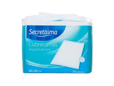 CUBRE CAMA SECRETISIM 60X60 20 UNIDADES