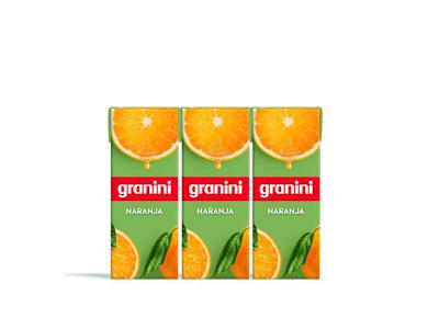 GRANINI GO! NARANJA 0,2L X 3UD