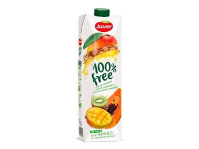 ZUMO JUVER 100% FREE FRUTAS TROPICALES 1 L