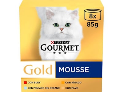 COMIDA GATO FRISKIES GOLD MOUSSE 8 UNIDADES X 85G