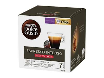 CÁPSULAS CAFÉ NESCAFÉ DOLCE GUSTO EXPRESO DESCAFEINADO 16 UNIDADES