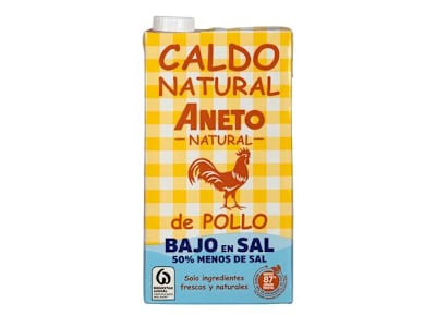 CALDO ANETO DE POLLO NATURAL BAJO EN SAL 1 L