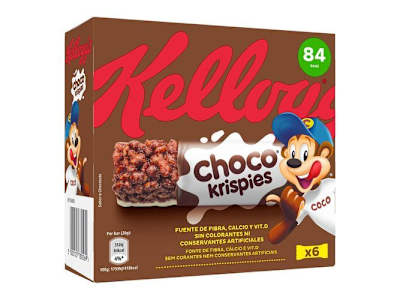 BARRITAS KELLOGG'S CHOCO KRISPIES 6 UNIDADES
