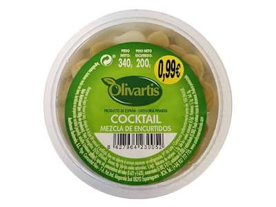 ACEITUNAS OLIVARTIS COCKTAIL 200 G