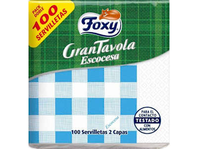 SERVILLETA FOXY GRAN TAVOLA 100 UNIDADES