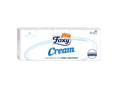 PAÑUELOS FOXY CREAM PACK 10 PAQUETES