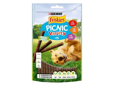 SNACKS PERRO FRISKIES PICNIC VARIETY BUEY, POLLO Y CORDERO 126 G