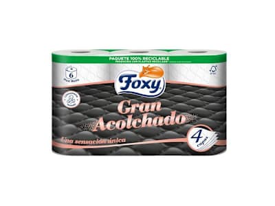 PAPEL HIGIÉNICO FOXY GRAN ACOLCHADO 6 UNIDADES
