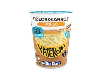 YATEKOMO GALLINA BLANCA FIDEOS DE ARROZ POLLO 1 UNIDAD