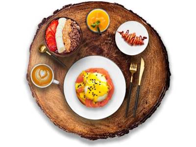 Brunch de 5 platos (todos los días disponible)