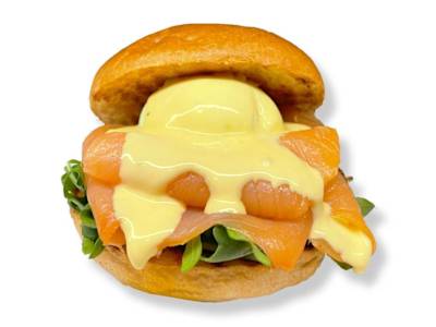 Brioche salmón poché