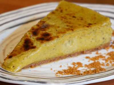 TARTA DE QUESO PISTACHO