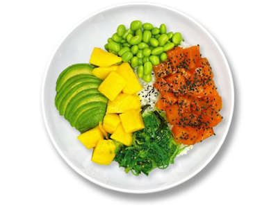 Poke de salmón salvaje Noruego