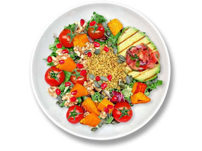 Ensalada de Quinoa y Aguacate al Grill