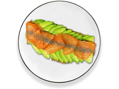 Tosta de Salmon y Aguacate