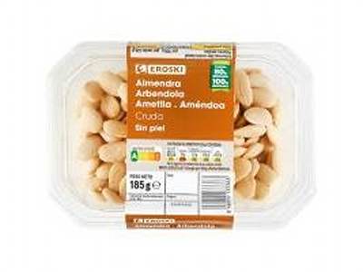 ALMENDRA CRUDA EROSKI 185 G - 12194650