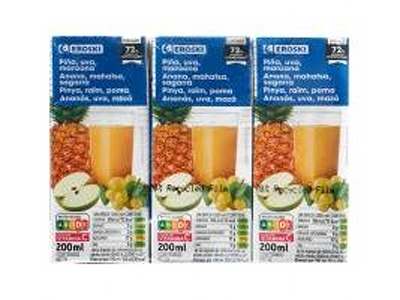 Z. PIÑA MANZANA EROSKI 6X0,2L - 10864619