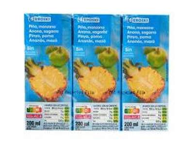 BEBIDA PIÑA S/A EROSKI 6X0,2L - 23087455