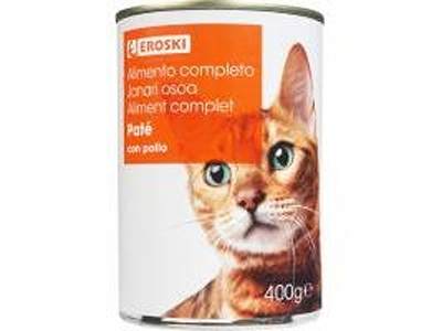 GATO PAT POLLO EROSKI LAT 400G - 16845554