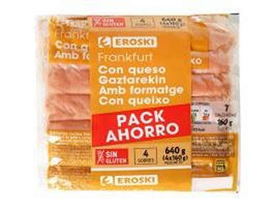 SALC.FRANK QUESO EROSKI 4X160G - 23051659