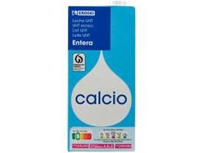LECHE ENT.CALCIO EROSKI 1L - 3956612