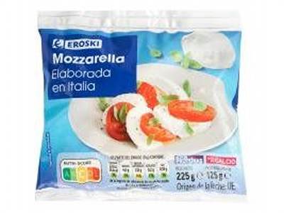 MOZZARELLA EROSKI 125GR - 10995181