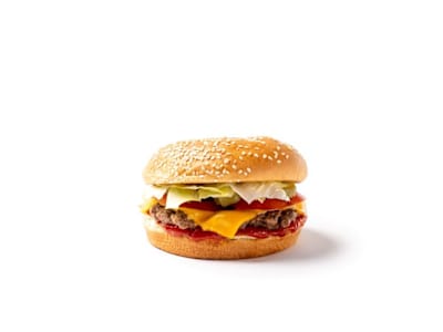Hamburguesa pequeña con queso