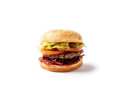 Hamburguesa pequeña con beicon