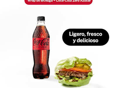 Wrap de lechuga & Coca-Cola Zero