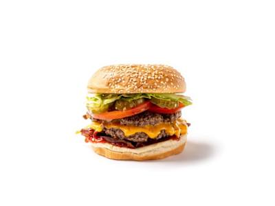Hamburguesa con queso y beicon
