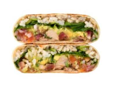 Flat burrito de pollo