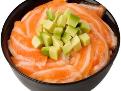 Chirashi salmón y aguacate