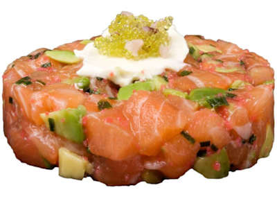 Tartar de salmón