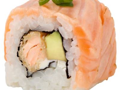 Roll salmón tataki
