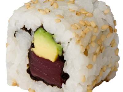 Roll de atún y aguacate