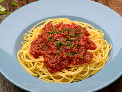 SPAGHETTI ALLA BOLOGNESE SIN GLUTEN