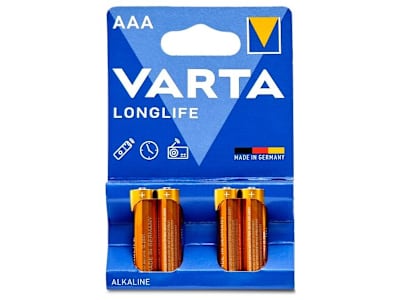 Pila alcalina aaa Varta blister 4 unidades