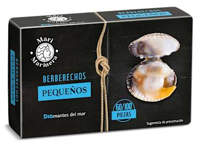 Berberechos al natural 60/100 piezas Dia Mari Marinera lata 63 g