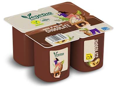 Postre vegetal de soja con chocolate Dia Vegedia pack 4 x 100 g