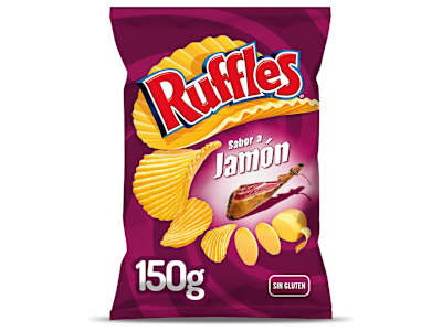 Ruffles jamón 150 g