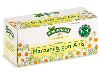 Manzanilla con anís Hornimans 25 unidades